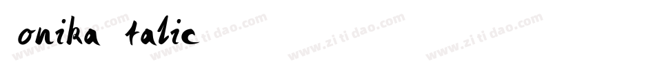 Monika Italic字体转换